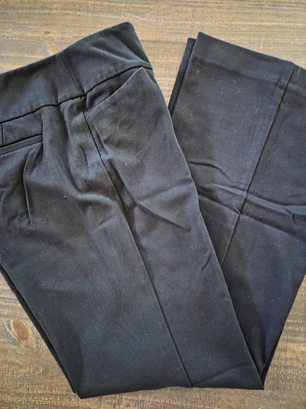 Ann Taylor Black Wide-Leg Dress Pants